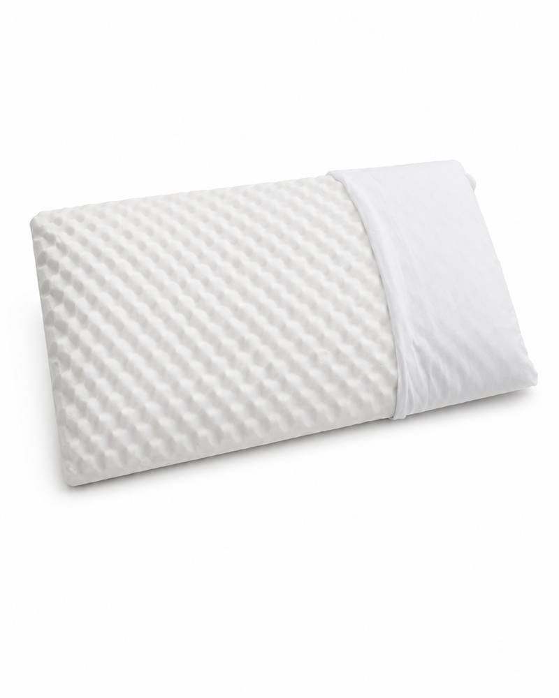 Guanciale massaggiante in memory foam con federa jersey