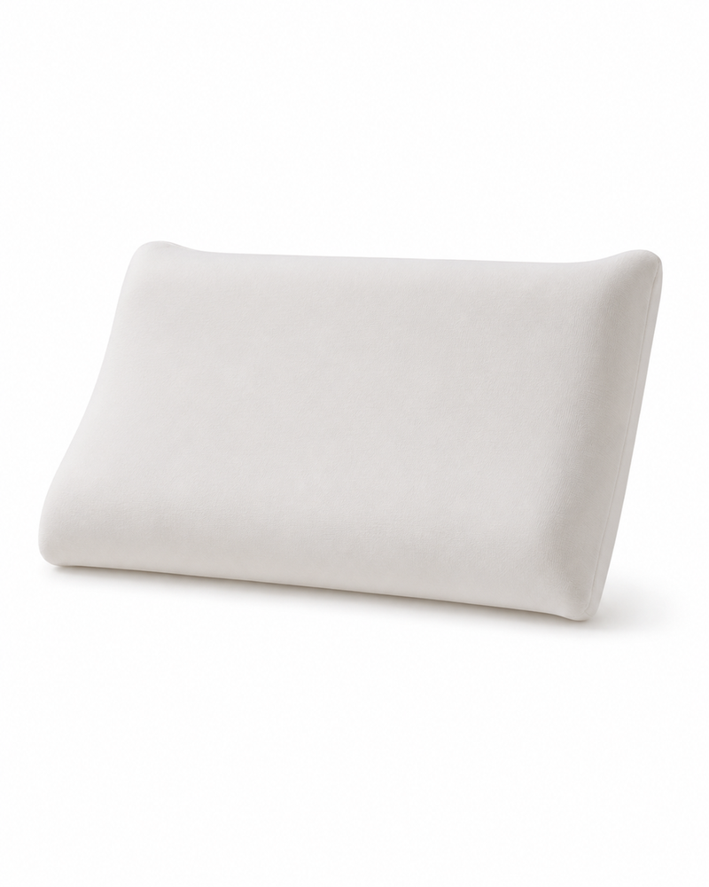 Guanciale ortocervicale in memory foam con federa jersey