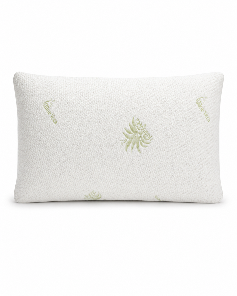 Guanciale in memory foam con federa Aloe