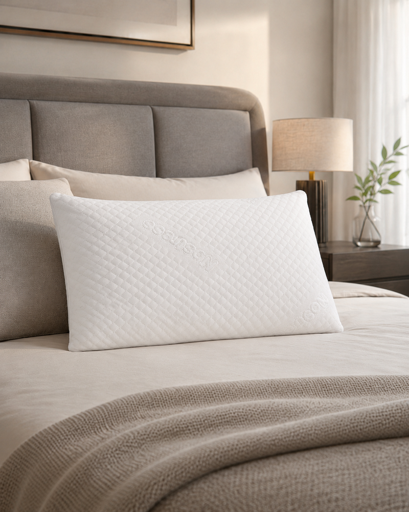 Guanciale in memory foam con federa Nostress