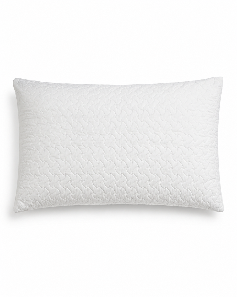 Guanciale in fiocco di memory foam con federa cucita