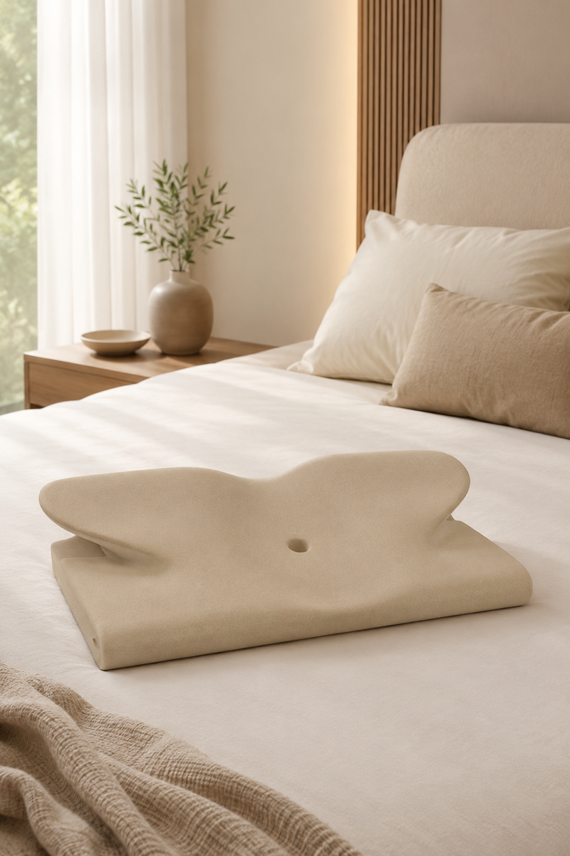 Guanciale ergonomico ortocervicale in memory foam "Fly"