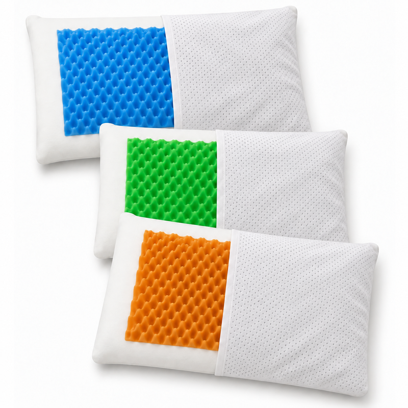 Guanciale con inserto massaggiante in memory foam, brezza marina, agrumi, citronella