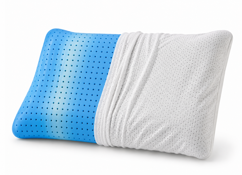 Guanciale in Memory foam gel forato con federa traforata
